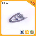 SB23 Silver slider adjuster metal buckle clips shoe accessories shoes buckle 2016